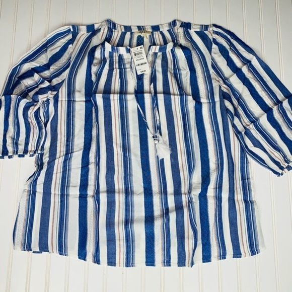 Style & Co. Tops - Style & Co. White Diamond Line Woven Blouse XXL NWT